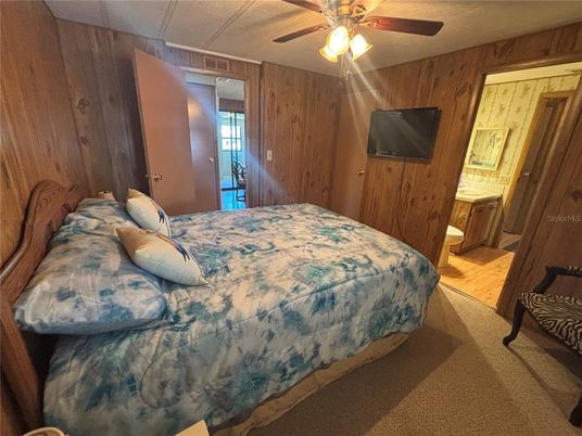 Bedroom, Interior, Wooden Walls