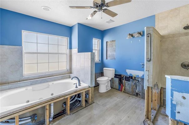 Bathroom, Interior, Wood Texture Flooring