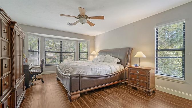Bedroom, Interior, Wood Texture Flooring