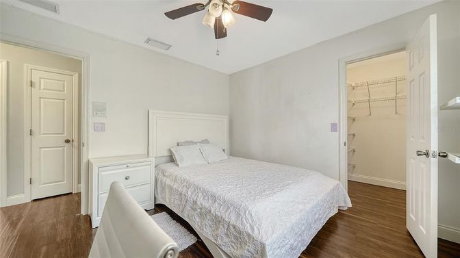 Bedroom, Interior, Wood Texture Flooring