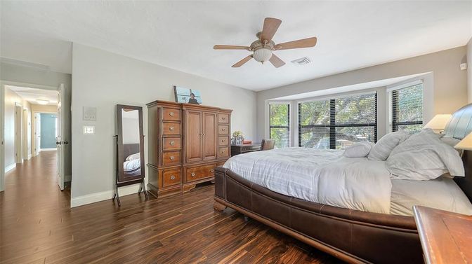 Bedroom, Interior, Wood Texture Flooring