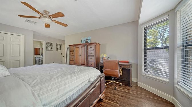 Bedroom, Home Office, Interior, Wood Texture Flooring