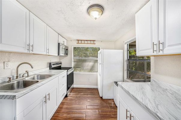 Interior, Kitchen, Wood Texture Flooring