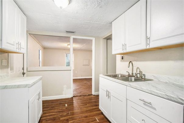 Interior, Kitchen, Wood Texture Flooring