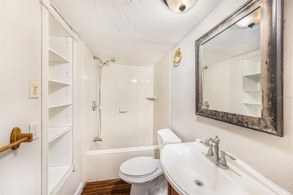 Bathroom, Interior, Wood Texture Flooring
