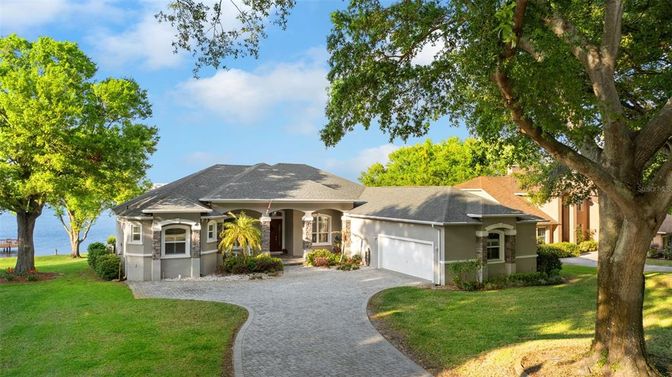 Attached, Backyard, Exterior, Facade, Water, Ranch