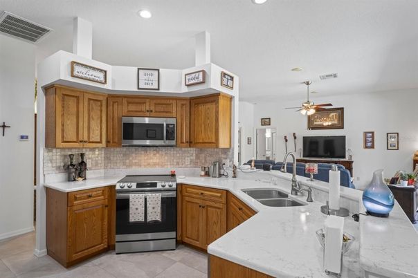 Interior, Kitchen, Recessed Lighting, Stainless Steel Appliances