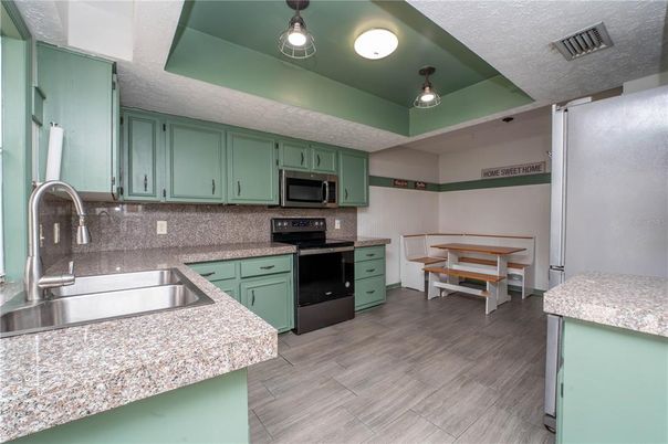 Dining room, Interior, Kitchen, Wood Texture Flooring
