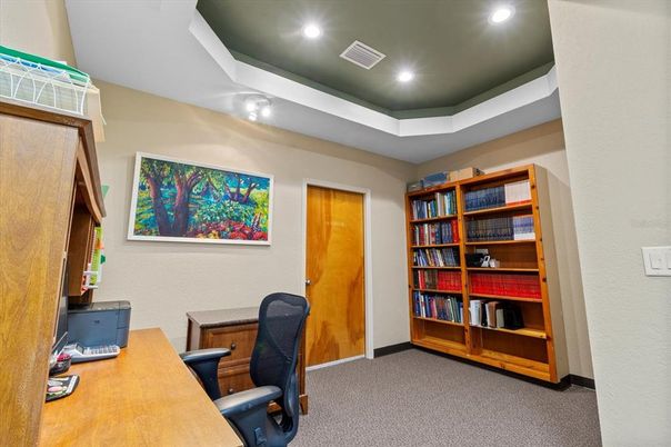 Home Office, Interior, Recessed Lighting