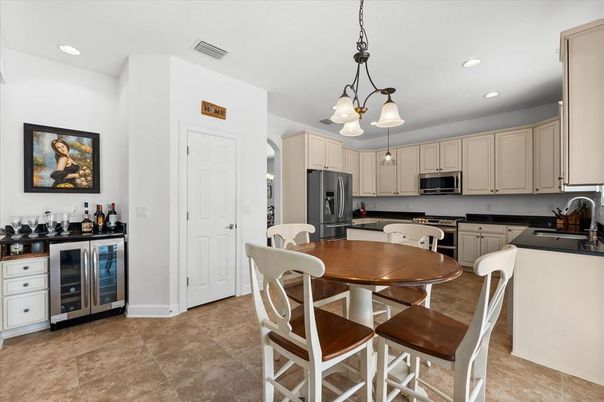 Dining room, Interior, Kitchen, Pendant Lights, Recessed Lighting