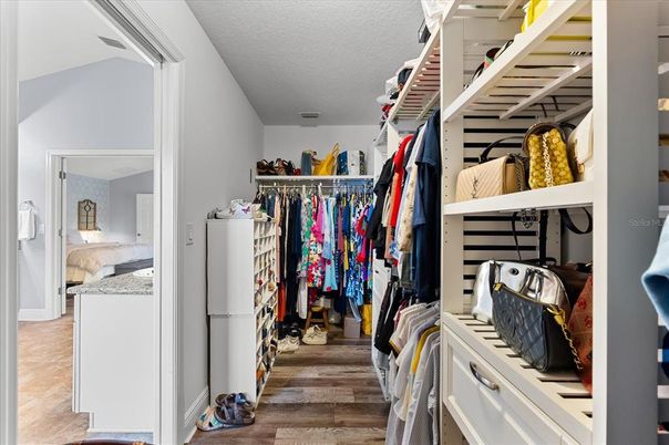Interior, Walk-in Closets, Wood Texture Flooring