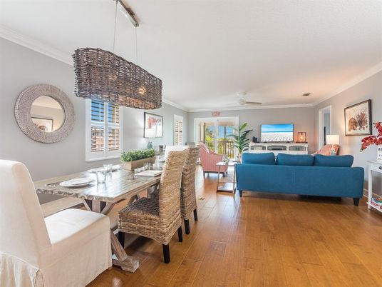 Dining room, Interior, Living room, Pendant Lights, Wood Texture Flooring