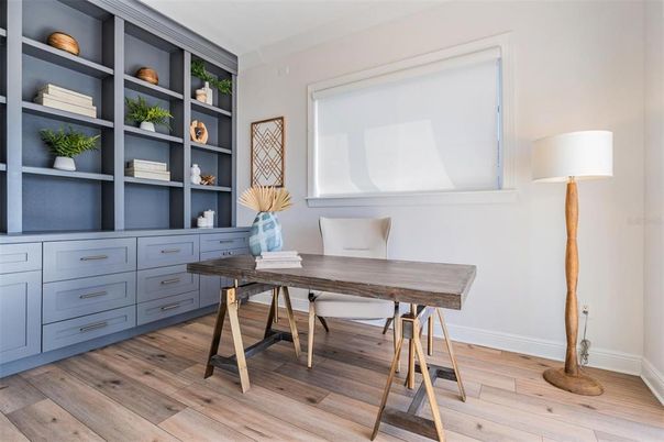 Home Office, Interior, Wood Texture Flooring