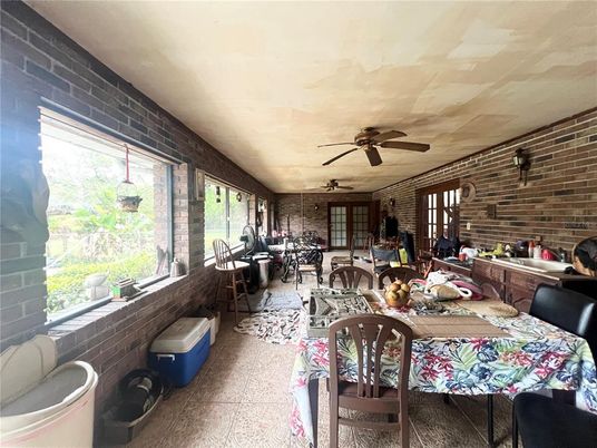 Dining room, Interior, Stone Walls