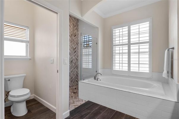Bathroom, Interior, Wood Texture Flooring
