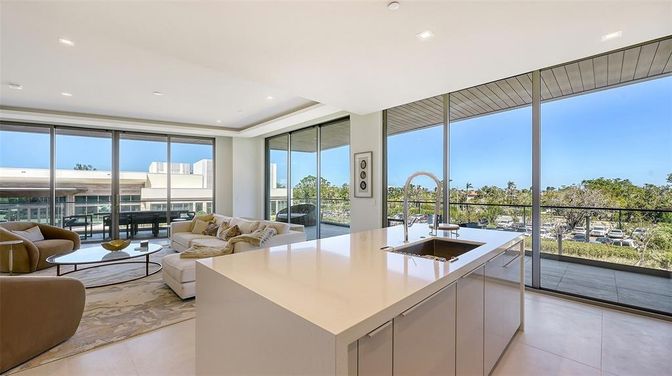 Interior, Kitchen, Living room, Recessed Lighting