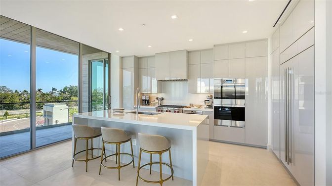 Interior, Kitchen, Recessed Lighting, Stainless Steel Appliances