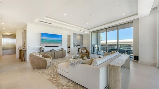 Interior, Living room, Recessed Lighting