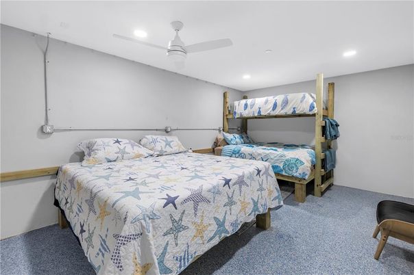 Bedroom, Interior, Recessed Lighting