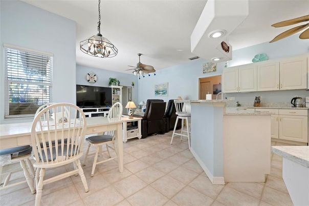 Dining room, Interior, Kitchen, Living room, Pendant Lights, Recessed Lighting