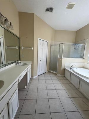 Bathroom, Dual Sink Vanities, Glass Shower, Interior