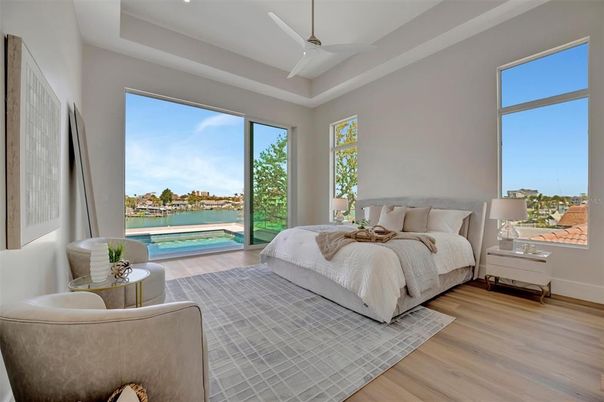 Bedroom, Interior, Water, Wood Texture Flooring