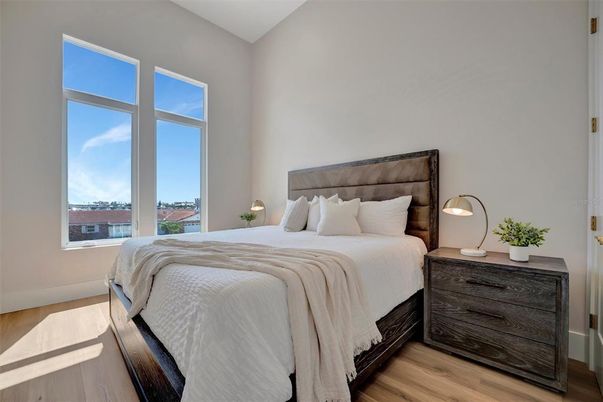 Bedroom, Interior, Wood Texture Flooring