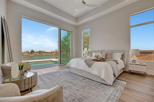 Bedroom, Interior, Water, Wood Texture Flooring