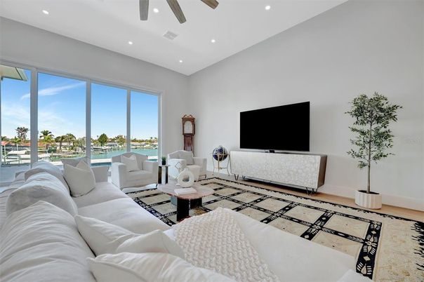 Interior, Living room, Recessed Lighting