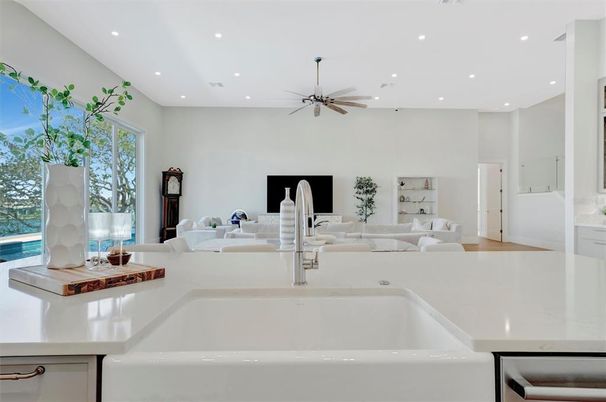 Interior, Kitchen, Living room, Recessed Lighting