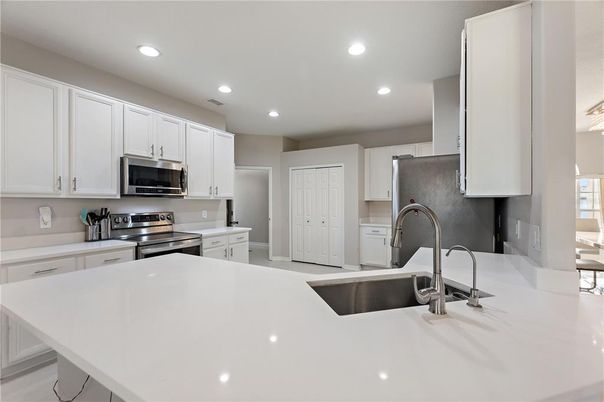 Interior, Kitchen, Recessed Lighting, Stainless Steel Appliances