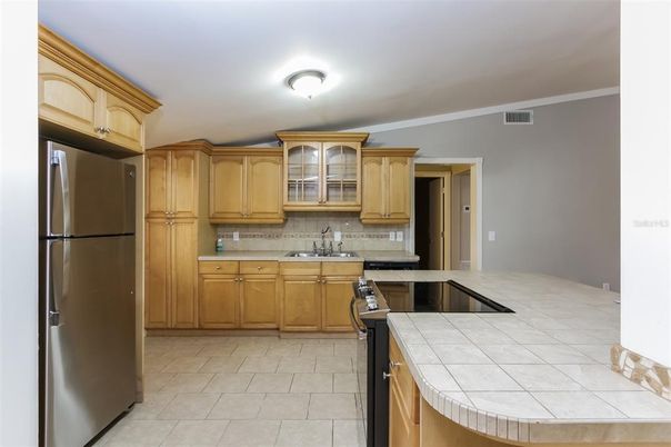 Interior, Kitchen, Tile Countertops