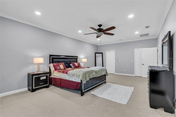 Bedroom, Interior, Recessed Lighting