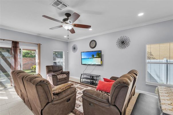 Interior, Living room, Recessed Lighting