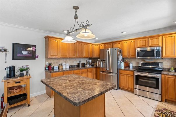 Interior, Kitchen, Pendant Lights, Recessed Lighting, Stainless Steel Appliances