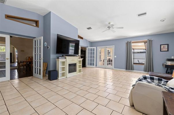 Empty room, Fireplace, Interior