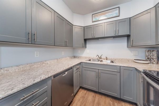 Interior, Kitchen, Wood Texture Flooring