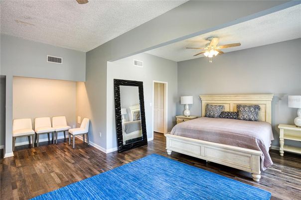 Bedroom, Interior, Wood Texture Flooring