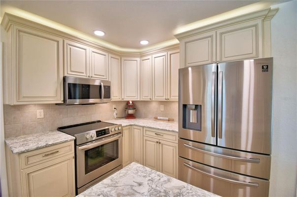 Interior, Kitchen, Recessed Lighting, Stainless Steel Appliances