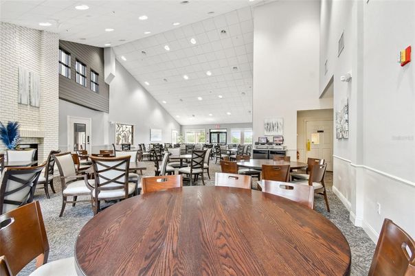 Dining room, Fireplace, Interior, Living room, Recessed Lighting
