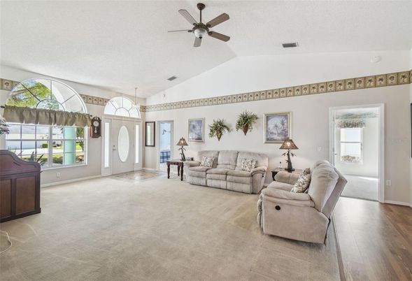 Interior, Living room, Pendant Lights, Wood Texture Flooring