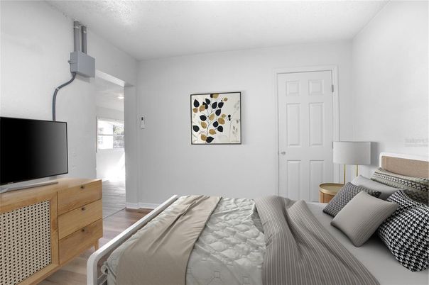 Bedroom, Interior, Wood Texture Flooring