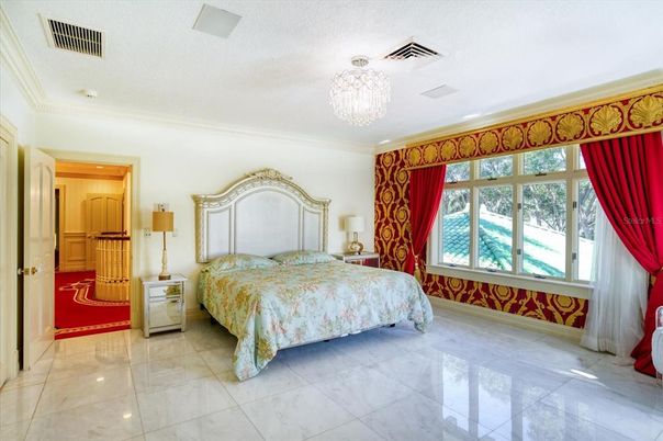 Bedroom, Chandelier, Interior, Recessed Lighting