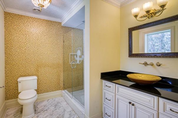 Bathroom, Glass Shower, Interior, Marble