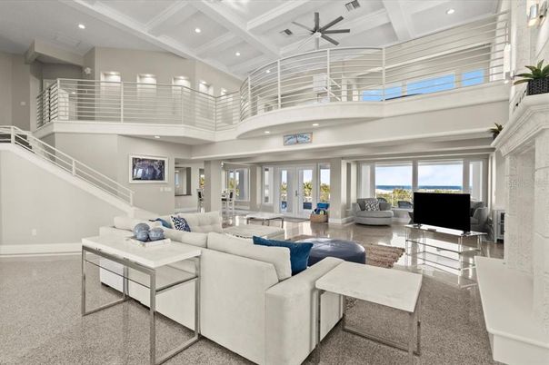 Interior, Living room, Recessed Lighting