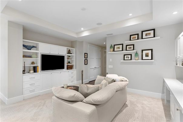 Interior, Living room, Recessed Lighting