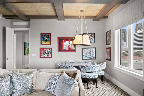 Dining room, Interior, Living room, Pendant Lights, Wooden Beams, Wooden Ceilings
