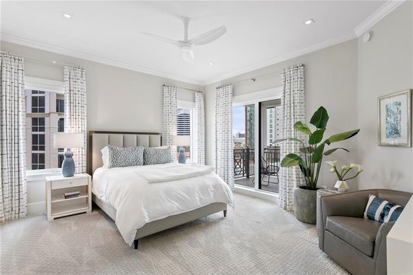 Bedroom, Interior, Recessed Lighting