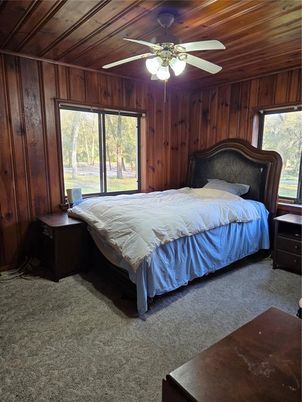 Bedroom, Interior, Wooden Ceilings, Wooden Walls