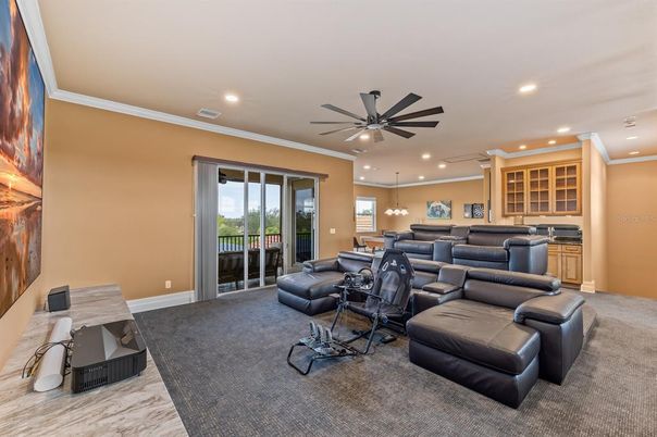 Home Theatre Room, Interior, Recessed Lighting, Theatre Room